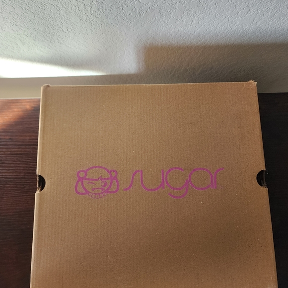 Sugar White Ankle Heeled Boots Size 8M - Picture 3 of 15